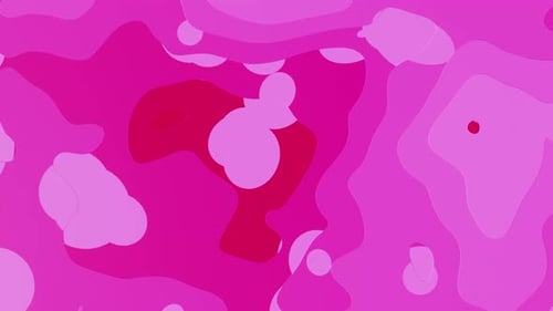 Abstract Fluid Pink Shapes Seamless Background Loop