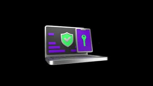 Two Step Verification 3D Animation | Alpha Channel