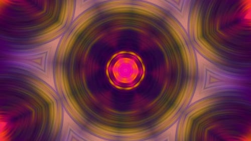 Geometric shapes background, seamless loop of psychedelic energy flow, visual beats UHD
