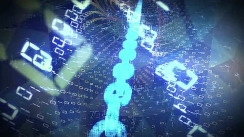 Blockchain. Blockchain Date Technologie-Konzept