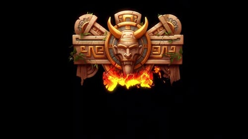 Image Of A God On A Stone Wall.