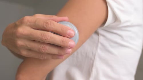 Glucose Monitor Applied to Arm