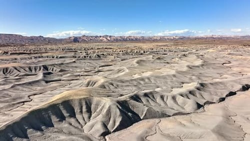 Vue aérienne de la vue sur le paysage lunaire