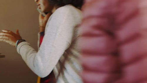 Young Adults working in a Modern Office Space