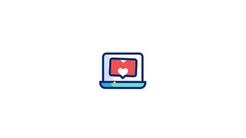 Animiertes Laptop-Symbol