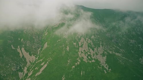 aerial video of mountain