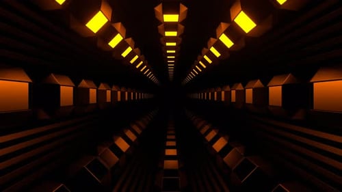 Orange And White Slow Strobe Type Rotation Tunnel Background Vj Loop In 4K