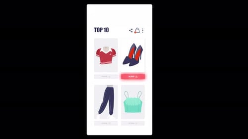 E-Commerce Shopping Buying Products Online Store Alpha Channel 4K