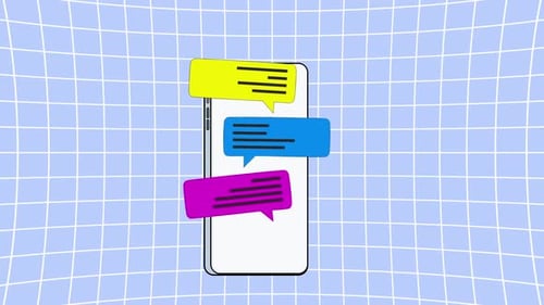 Messages On The Phone Screen