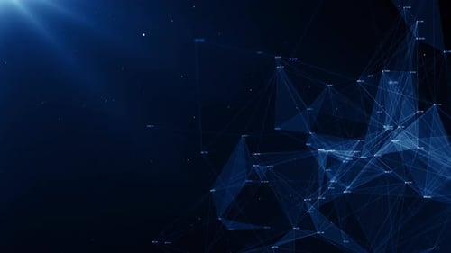 Future Tech Wireframe Plexus Business Corporate Technology Particles Background Loop