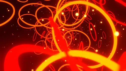 Orange And Red Abstract Luminverse Background Vj Loop In 4 K