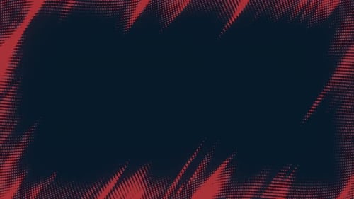 Abstract Halftone Fluid Motion Frame Scratched Pop Art Wavy Dynamic Dotted Flames