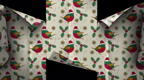 Geometric Paper Unfold Transition Reveal