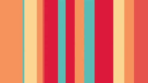 Colorful Vertical Stripes Looping Geometric Background Animation