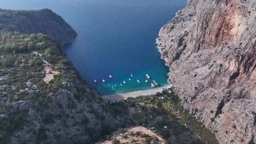 Butterfly Valley Beach In Fethiye, Turkey