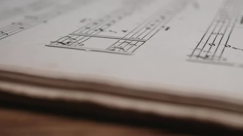 Close up of Music Sheet