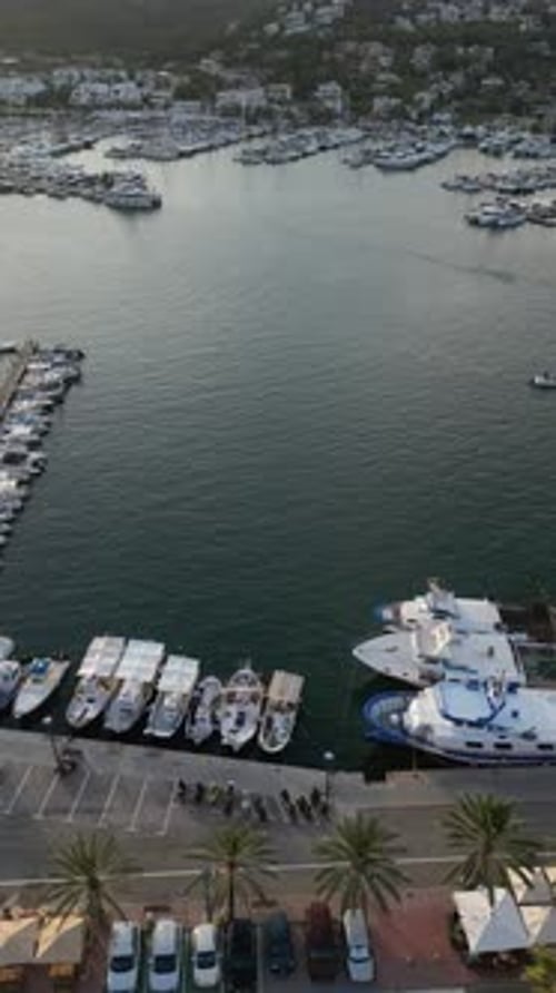 Aerial video over Avinguda de Gabriel Roca i Garcías, Palma de Mallorca island, Spain