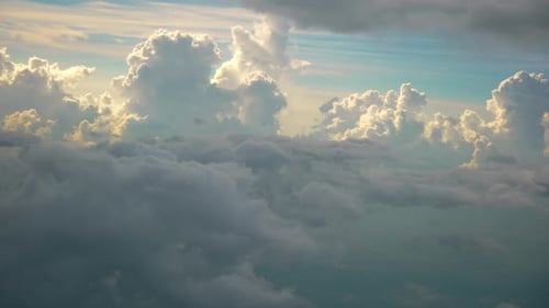 Clouds Moving in a Partly Sunny Sky