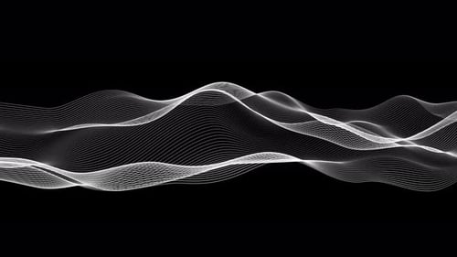 Abstract Wavy Line Particles Digital Background Motion