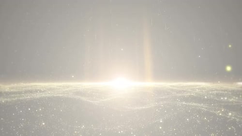 Clean Particle Gold Background