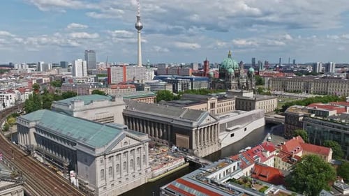 Aerial view of mitte district in Berlin , Germany