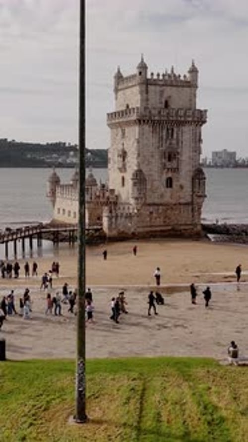 Belem Lisbon Riverside Belem Tower Famous Landmark Belem Lisbon