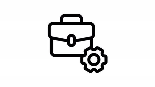 portfolio line icon animation