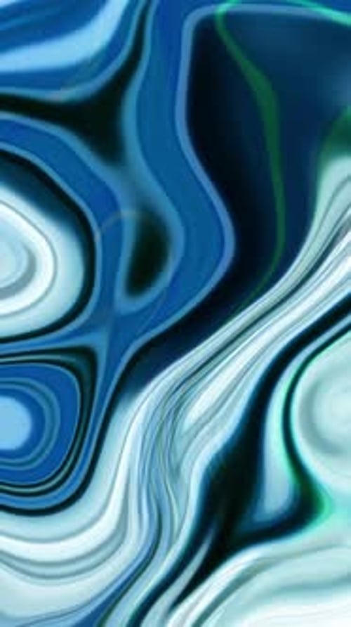 Abstract Fluid Blue Liquid Morphing Motion Background
