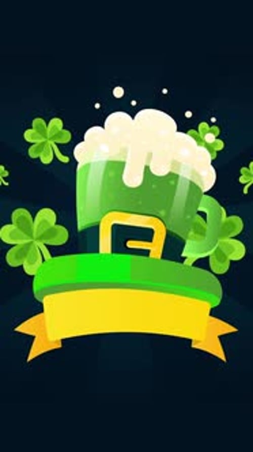 Vertical St Patrick Day Background