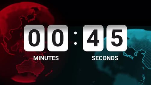 1 Minute Countdown Timer For News Background