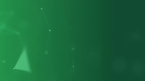 Abstract Green Geometric Plexus Network Background