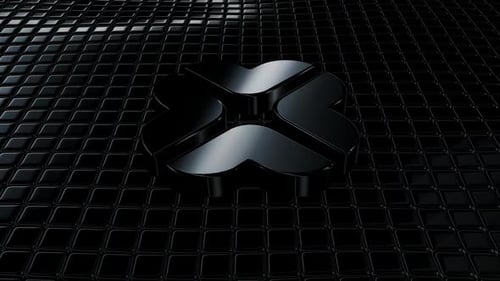 Glossy 3D Geometric Logo Reveal Animation