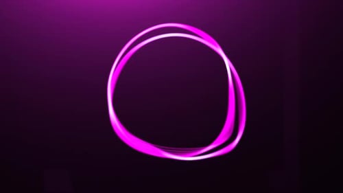 Abstract Flexible Ring Isolated on a Dark Background