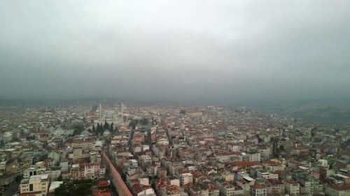 Istanbul Turkey cityscape of the European side