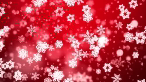 Roter Schnee Schneefall Schneeflocken-Partikel