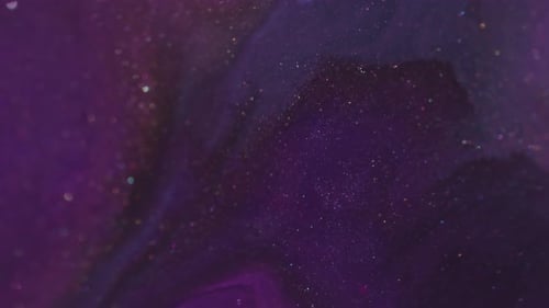 Shiny Purple Fluid with Glittering Particles Background