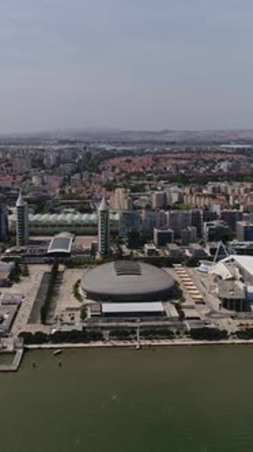 Vertical Video of Nations Park in Lisbon, Portugal