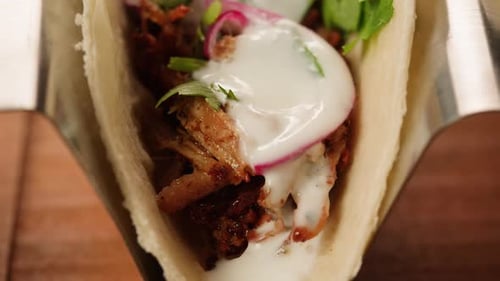 Close Up of a Delicious Taco