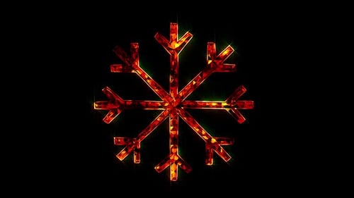 Yellow Crystal Snowflake