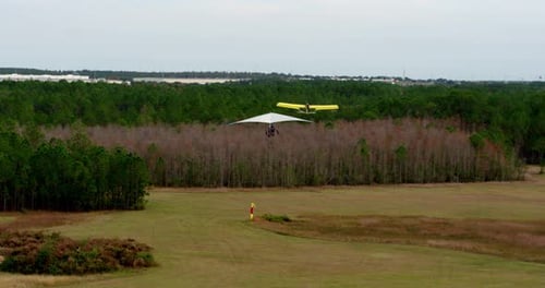 Orlando, Florida / Usa - September 14, 2018: Aerial , Hang Glider