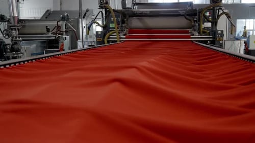 Mass Production Fabric Line in Textile Factory