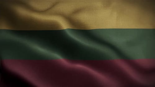 Waving Flag Background Loop with Fabric Texture