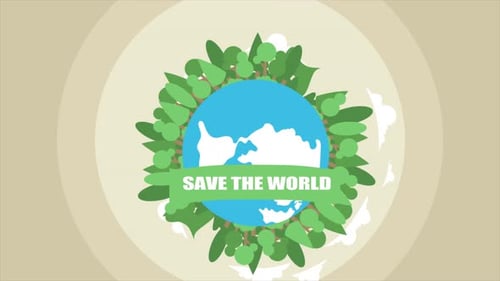 Save the World with Rotating Earth 4K