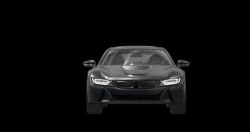 Single Sports Car Rotating on Alpha Loop