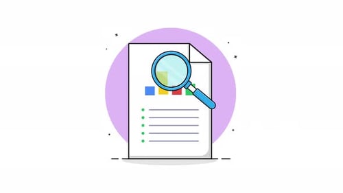 Animated Document Review with Magnifying Glass