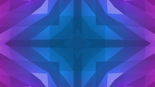 Abstract Geometric Kaleidoscope Background Loop