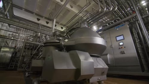 Tanks Machines and Pipes for Chemicals Processing at Plant