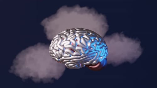 Abstract Brain Activity with Pulsating Lights