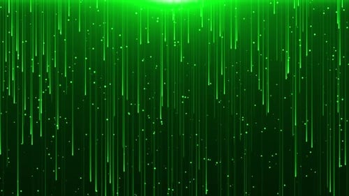 Abstract Green Digital Particle Background Loop V3