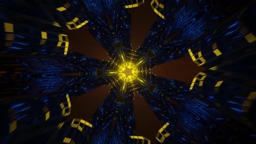 Seamless VJ Loop of Neon Lights Flashing in a Rhythmic and Vibrant Disco Style